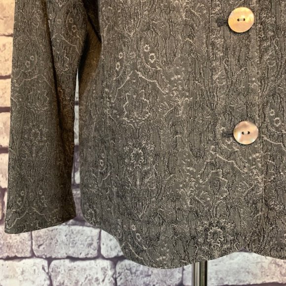 Chico's Size L Jacquard Print Jacket - Picture 3 of 11